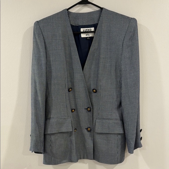 Kasper Jackets & Blazers - Vintage Kasper for A.S.L double breasted blazer